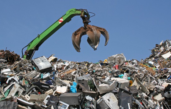 Scrap metal crane